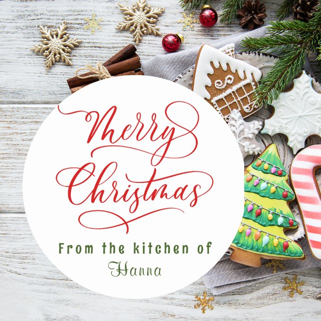 Adesivo Bolos e Doces de Natal Personalizados (Criador carregado)