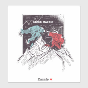 Adesivo Bolsa de Valores da Bull de combate à fraude