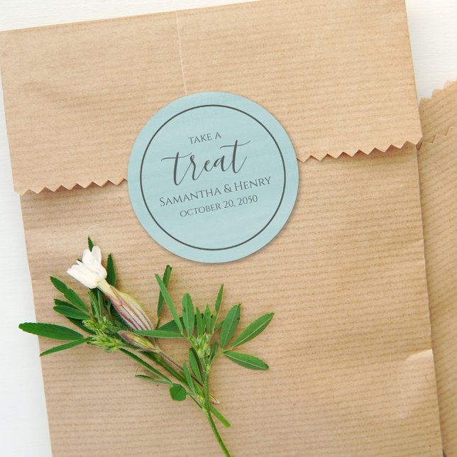 Adesivo Bolsa simples de casamento com caligrafia em turqu (Criador carregado)