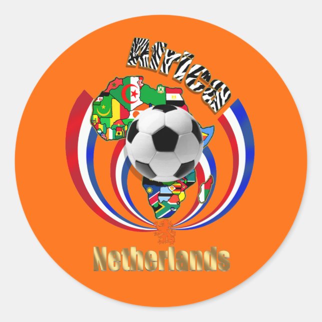 Adesivo Bolsas de Futebol Oranje - África Neerlandesa (Frente)