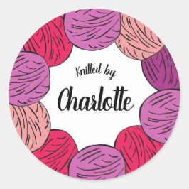 Adesivo Bolsas de lã de malha manual ou produto