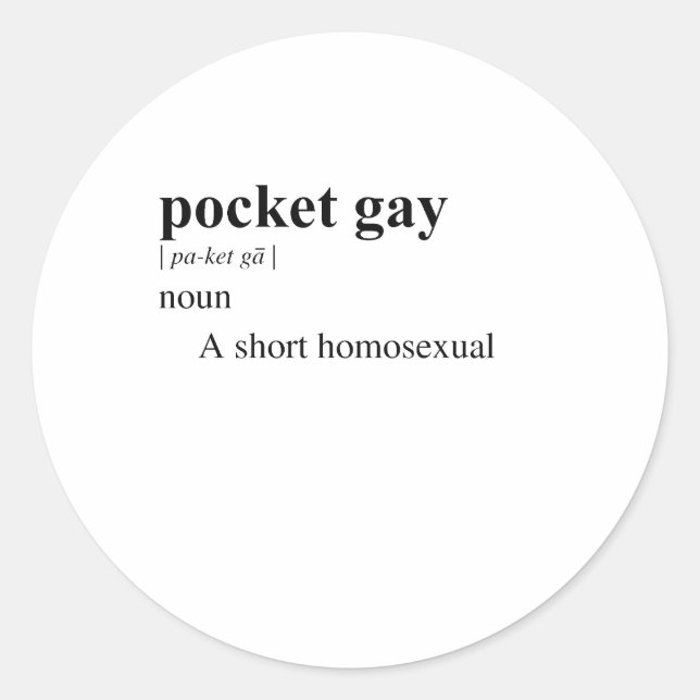 ADESIVO BOLSO GAY (Frente)