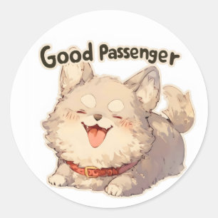 Adesivo Bom Cão Feliz Passageiro