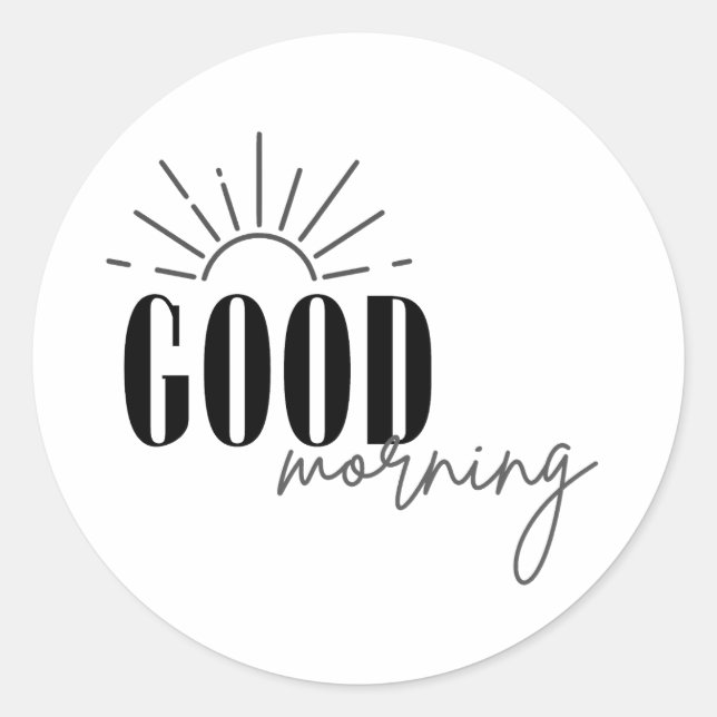 Adesivo Bom dia (Frente)
