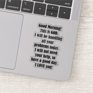 Adesivo Bom dia de DEUS