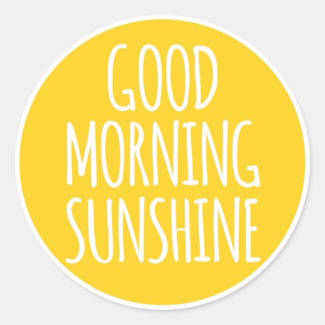 Adesivo Bom dia, sol (Frente)