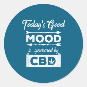 Adesivo Bom Humor de Hoje Patrocinado Cbd