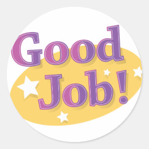 Adesivo Bom Trabalho!