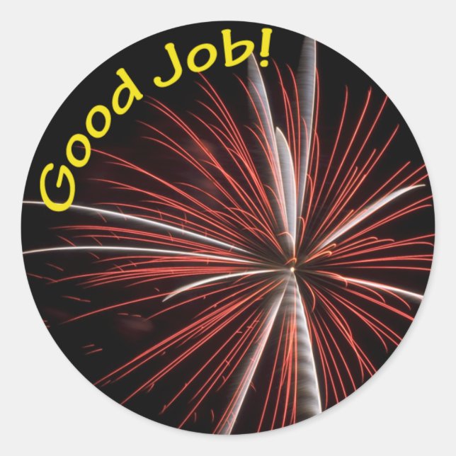 Adesivo Bom Trabalho! (Frente)