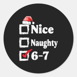 Adesivo Bom Travesso 6 7 Meme 67 Natal Seis Sete Xmas 