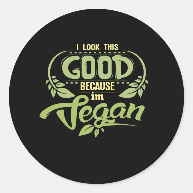 Adesivo Bom Vegan (Frente)
