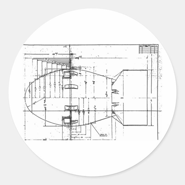 Adesivo Bomba atômica do Homem Gordo (Frente)
