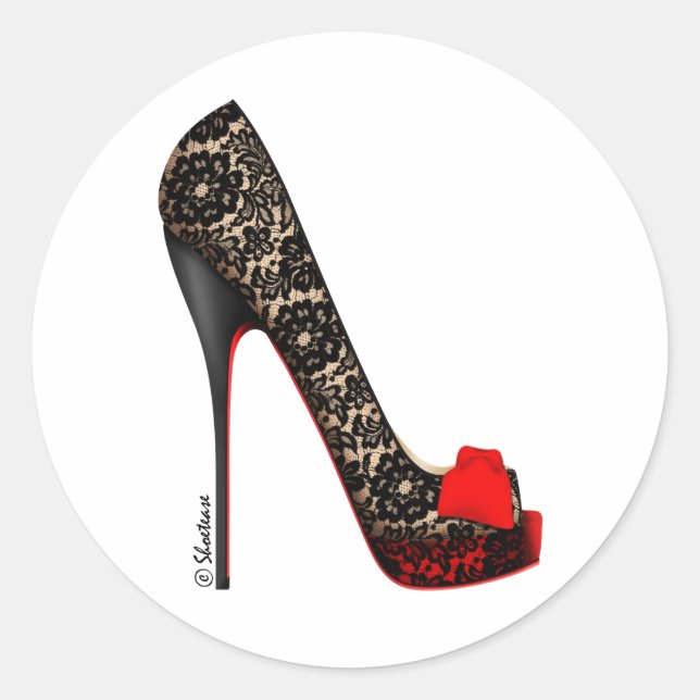 Adesivo Bomba da plataforma Peep Toe (Frente)