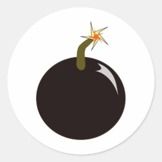 Adesivo Bomba de canhão redonda bombeada a quente - pirata