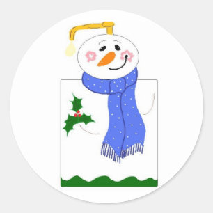Adesivo Bomba de Sabão Homem de Neve