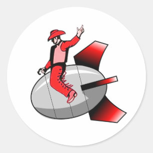 Adesivo Bomba Nuclear em Andamento