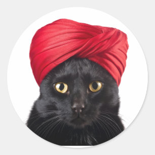 Adesivo Bombaim Cat Vestindo Turbina