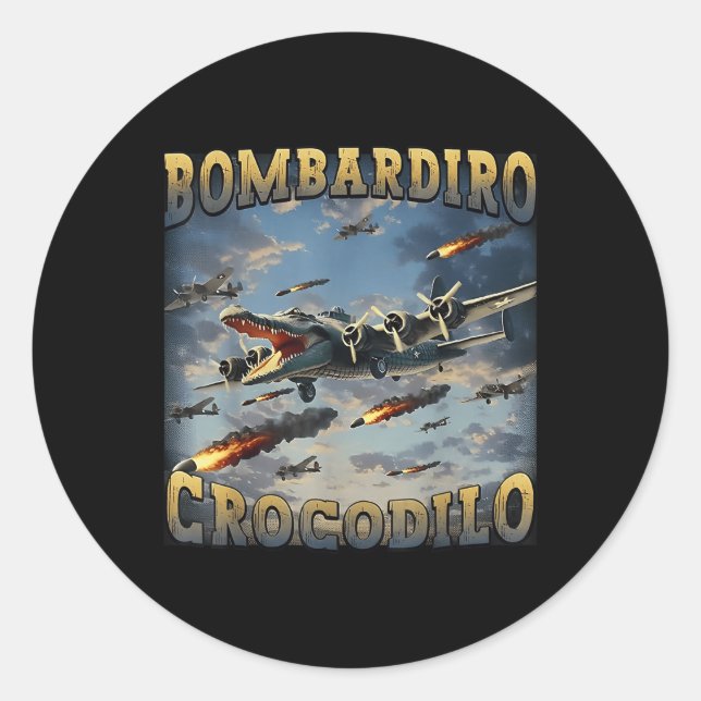 Adesivo Bombardino Crocodilo (Frente)