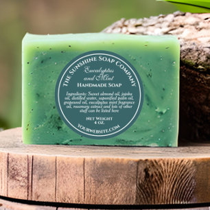 Adesivo Bombas de banho cosméticas de sabão verde escuro e