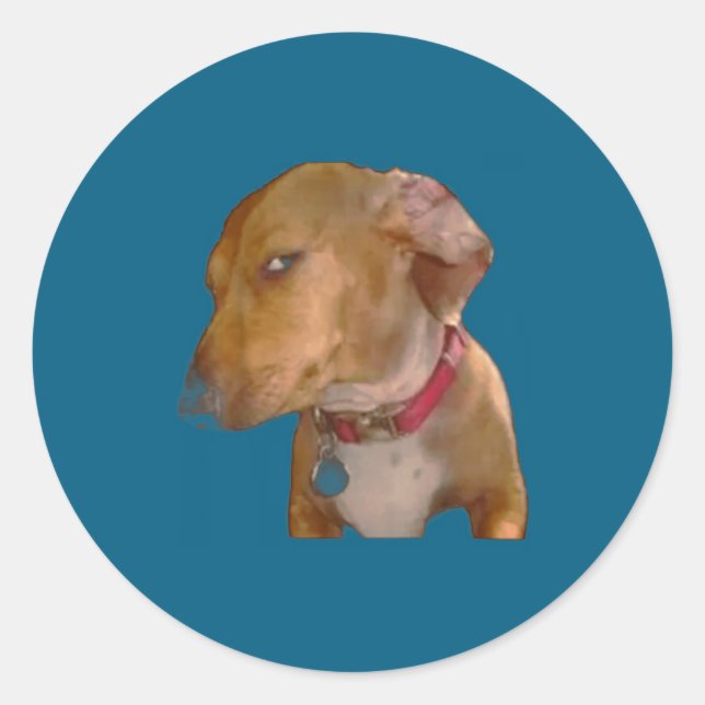 Adesivo Bombastic Side Eye Funny Dog  (Frente)