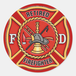 Adesivo Bombeiro aposentado