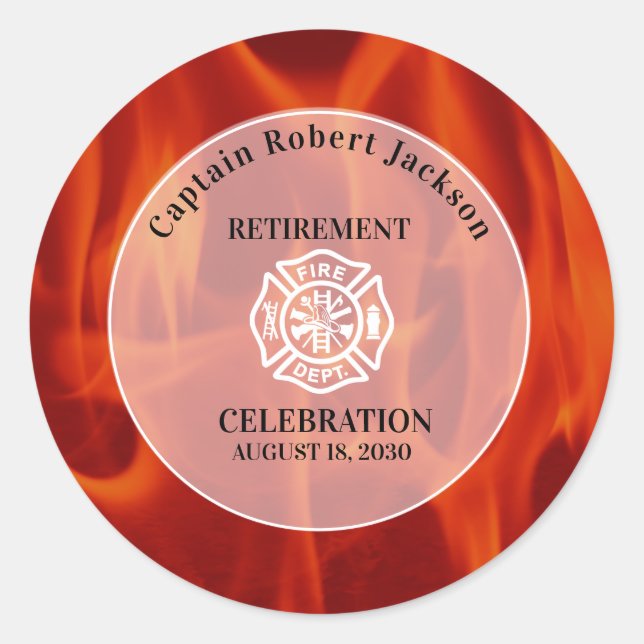 Adesivo Bombeiro Bombeiro Crachá (Frente)