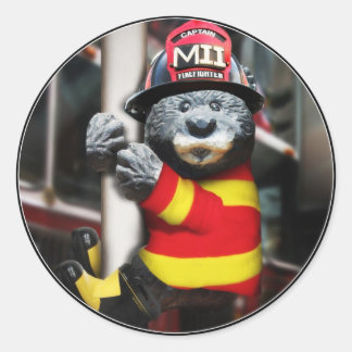 Adesivo Bombeiro de Urso Cortado