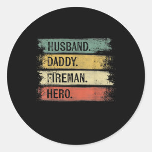 Adesivo Bombeiro Hero Pai do Mens Husband