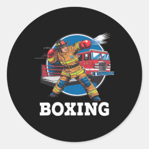 Adesivo Bombeiro Jogando Boxão Bombeiro Esporte