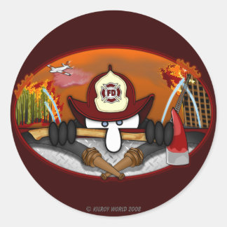 Adesivo Bombeiro Kilroy Sticker