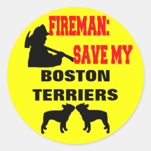Adesivo Bombeiro Salve Meus Terristas de Boston