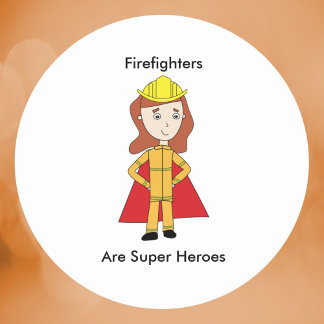 Adesivo Bombeiros São Super Heróis Mulheres Engraçadas