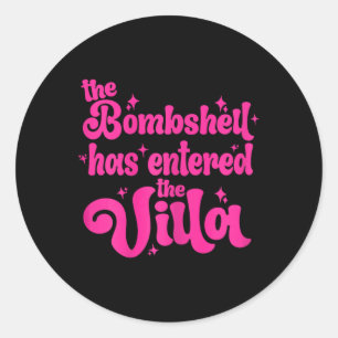 Adesivo Bombshell Entrou na Vila Namorado Engraçado que Na
