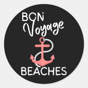 Adesivo Bon Voyage Beaches Cruise Ship Graphic for Women's