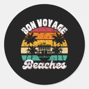 Adesivo Bon Voyage Beaches Cruise Ship Graphical For Cruis