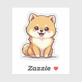 Adesivo Bondade Adorável, Pomeraniana Brincante, Pequena