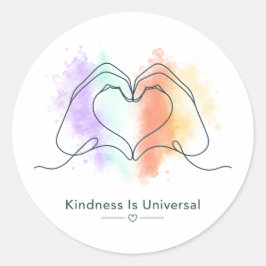 Adesivo Bondade É Orgulho Universal Coração Design