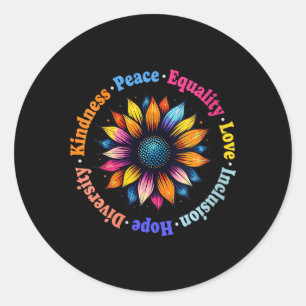 Adesivo Bondade Paz Igualdade Amor Esperança Diversidade d