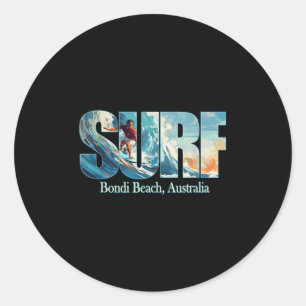 Adesivo Bondi Beach, Austrália Beach Surfing