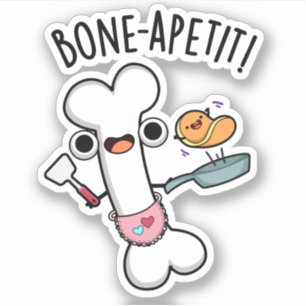 Adesivo Bone Apetit Funny Cozinhar Pun