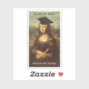 Adesivo Boné de Formando para Graduação Mona Lisa