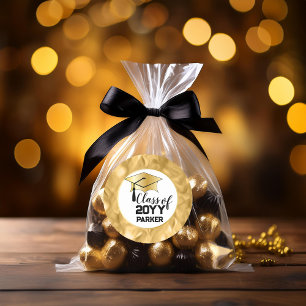 Adesivo Boné de formatura - Ano de Classe Dourado de Tasse