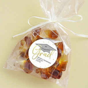 Adesivo Boné de formatura de Caligrafia do Formando Dourad