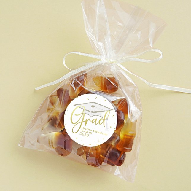 Adesivo Boné de formatura de Caligrafia do Formando Dourad (Criador carregado)