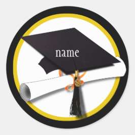 Adesivo Boné de formatura e Diploma