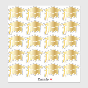 Adesivo Boné de formatura goldtone elegante