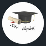 Adesivo Boné de formatura Negro, Diploma<br><div class="desc">Boné de formatura e diploma com seu nome.</div>