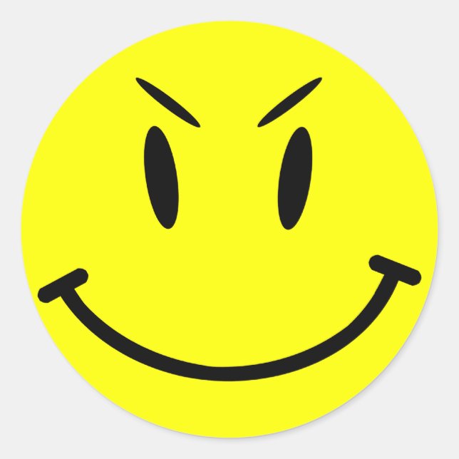 Adesivo Boné do Escopo, Face do Mau, Estilo 1 (Frente)