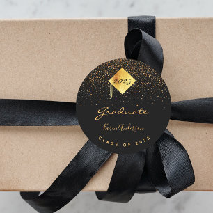 Adesivo boné festa de formatura de ouro preto formando 202