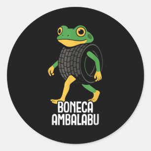 Adesivo Boneca Ambalabu Italiano Brainrot Meme Engraçado